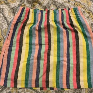 Jcrew multicolored skirt